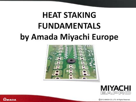demo heat staking|HEAT STAKING FUNDAMENTALS .